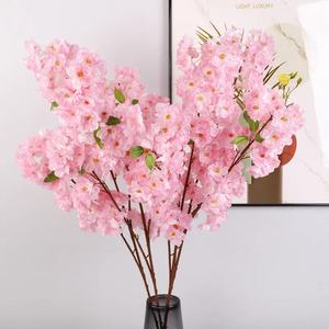 Fleurs de cerisier artificielles cryptées pour la décoration de jardin, Sakura fait main avec des fleurs de cerisier artificielles - Product Image 2