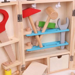 2020 New Wholesale Educational Kids Multi Function Wooden Repair <b>Tools</b> Kit <b>Toy</b> Toysrunner 200217001c - Product Image 2