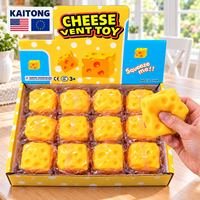 Jouets anti-stress KAITONG XL en mousse PU à remontée lente, certifiés EN71 et CE, en forme de banane et de fromage, à presser