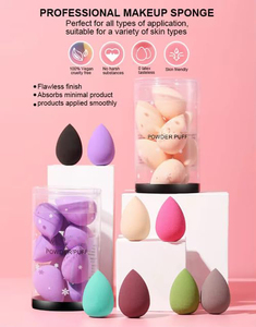 Juego de Esponjas de Maquillaje Cosméticas Pequeñas, Multicolores, Sin Látex, para Uso en Seco y Húmedo, Mini Esponjas de Belleza para Base de Maquillaje, Venta al Por Mayor - Product Image 5
