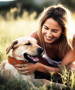 NiBao kerah anjing besar dan sedang, kulit asli buatan tangan mewah tugas berat lebar 2 inci dapat disesuaikan - Product Image 4