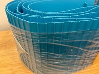 Banda Transportadora de PU TPU Azul de Grado Alimenticio, Fácil de Limpiar, Anti-hidrólisis, para Procesamiento de Carne, Mariscos y Lácteos