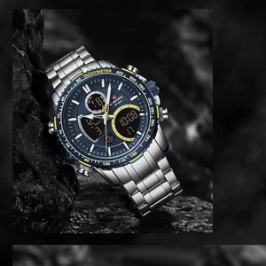 Drioshipping, reloj de cuarzo con banda de acero inoxidable para mujer, relojes impermeables a la moda para mujer, estilo de ocio de alta calidad - Product Image 5