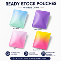 En Stock, Bolsas de Mylar Metalizadas y Laminadas con Sellado Trasero, 100 Unidades por Bolsa, para Empaque de Cartas de Juego