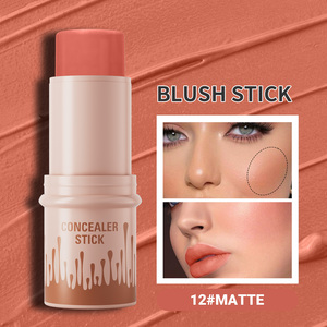 Cosmetico Rosa Nude Morbido Colore <span class=keywords><strong>Rosato</strong></span> per Labbra e Guance Tono Neutro Nude Blush in Stick per il Trucco di Ogni Donna - Product Image 2