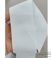 Accessoires pour maillot de cyclisme, polyester, 5 cm, blanc, impression par sublimation, bande adhésive antidérapante en silicone élastique personnalisée pour vêtement