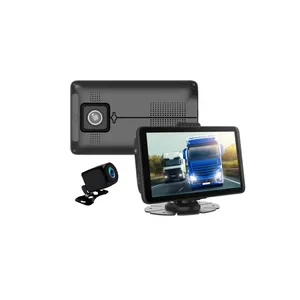 Kamera dasbor mobil, FM 32GB gratis peta Sat Nav mobil Lorry Navigator GPS 7 inci kamera dasbor Android truk navigasi