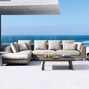 Sillón de Ratán para Exteriores, Estructura de Aleación de Aluminio, Diseño Minimalista, Muebles de Jardín Duraderos, Resistentes al Agua y a los Rayos UV - Product Image 5