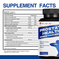 Cápsulas para la Salud de la Próstata - Suplemento Herbal Natural con Mezcla de Saw Palmetto y Hongos, Apoyo para la Próstata y la Vejiga