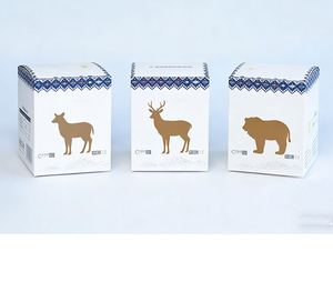 공장가격 외계인 종이 포장 상자 맞춤형 종이 상자 접이식 흰색 판지 상자 - Product Image 1