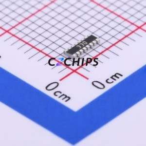 16P8WGJ0330T4E ตัวต้านทานแบบเครือข่าย 0402x8 (จำนวนตัวต้านทาน: 8 ตัว) (ค่าความต้านทาน: 33 โอห์ม ความแม่นยำ: 5%) - Product Image 1