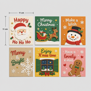 Cartes de vœux de Noël 3D Pop-up à thème de contes de fées, design original ZS-PC0246, 6 styles variés, impression numérique sur papier, vente en gros - Product Image 3