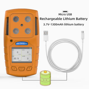 Safewill ES30A ODM Analyzer Multi 4-in-1 Gaslekdetector Handheld Draagbaar LED Digitaal Display Oplaadbaar Geel IP64 - Product Image 5