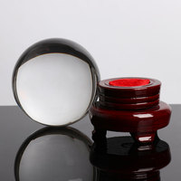 Boule de cristal personnalisée en verre de 80 mm avec support et boîte cadeau, gravure sculptée, décoration de maison tendance, thème féerique ou animalier DIY
