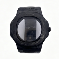 Boîtiers de montre en fibre de carbone forgée personnalisables, légers et durables, pour mouvement automatique de 40 mm