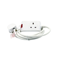 Multiprise britannique 1/2/4/6 prises, 13A 250V BS1363, câble d'extension secteur 3G1.25mm²