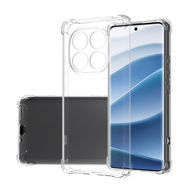 Transparent Shockproof Four Corners Anti-drop Phone Case for Redmi Note 15 Pro Plus 5G 15C 4G Back Air Bag Camera Protect Cover