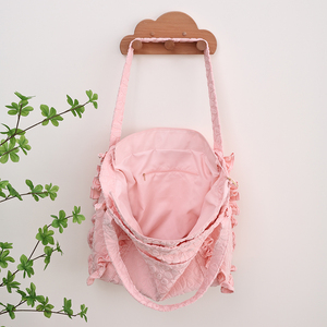 Sac à bandoulière en tissu éponge pour femme, sac fourre-tout de plage en forme de coquillage, cadeau de demoiselle d'honneur en gros - Product Image 5