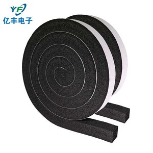 Yf EVA Foam <b>Strip</b> Self Adhesive Black Cushioning <b>Sealing</b> Tape For Noise Reduction And Shock Absorption - Product Image 1