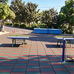 Durable Waterproof Anti-fall Weather Resistant Colorful EPDM Shock Pad <b>Interlocking</b> EPDM Rubber Safety <b>Tiles</b> <b>Flooring</b> - Product Image 1