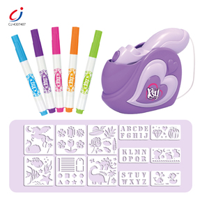 Chengji Jouets DIY : Stylo <span class=keywords><strong>de</strong></span> <span class=keywords><strong>peinture</strong></span> à l'<span class=keywords><strong>aquarelle</strong></span> lavable, marqueur électrique, stylo <span class=keywords><strong>de</strong></span> dessin à jet <span class=keywords><strong>de</strong></span> <span class=keywords><strong>peinture</strong></span> pour filles, aérographe éducatif pour enfants et loisirs créatifs - Product Image 1