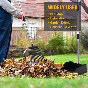 Ağır uzun kolu paslanmaz Metal tepsi ve tırmık seti evcil köpek <span class=keywords><strong>Pooper</strong></span> <span class=keywords><strong>Scooper</strong></span> köpek için - Product Image 4