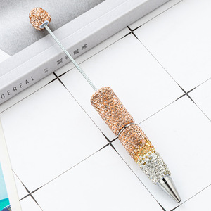 2025 Wholesale Gradient <b>Color</b> Full Beaded Heavy Industry Diamond Ballpoint <b>Pen</b> High Profile Luxury Manual Burst Jewelry Making - Product Image 6