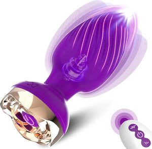 Fabrika Zope özelleştirmek yetişkin seks oyuncakları erkekler için prostat masaj aleti yetişkin oyuncaklar Anal Plug uzaktan kumanda ile titreşimli popo fiş - Product Image 2