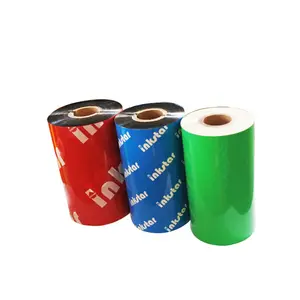 Thermal Transfer Barcode Ribbon Argox Honeywell Coding Printer Ink Roll Color Resin Barcode Thermal Transfer Ribbon