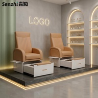 Sillón de Pedicura Multifuncional de Lujo para Salón de Uñas, Sillón Reclinable para Spa de Pies, Muebles de Salón sin Plomería, Sillón de Masaje de Pies