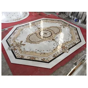 New design marble floor medallion marble flooring border design medallion floor tiles marble water-jet