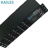 PDU Inteligente KAILES (KLS) ZD Rack 32A 346-415Vac con 12 Tomas C19 con Bloqueo Anticaída para Rack de Servidores de Centro de Datos