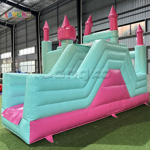Château Gonflable Combo Princesse en PVC avec Toboggan Arc-en-ciel Magnifique pour Enfants, Idéal pour la Location de Fêtes, Maison de Jeu Amusante avec Souffleur - Product Image 4