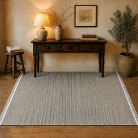 Wholesale Handmade Taupe Wool Carpets and Rugs 200x285cm Solid Greige Floor Rug Home Decor