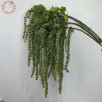 Fleurs artificielles en mousse Amaranthus Caudatus, en forme de fil de soie, feuillage suspendu pour arrangements floraux - Vente chaude