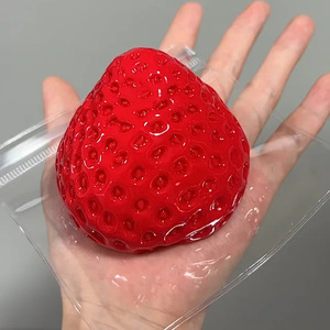 Hecho a mano Big Taba <span class=keywords><strong>Squishy</strong></span> Strawberry Silicone <span class=keywords><strong>Fidget</strong></span> Stress Relief Squeeze Toys - Product Image 2