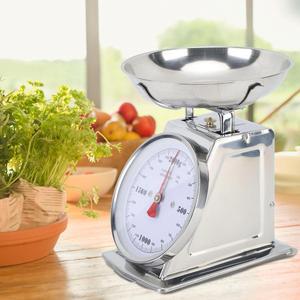 Báscula de cocina mecánica plateada/azul de 3kg-30kg, la más vendida, con bandeja, cuerpo de acero pintado, forma poligonal, para medir peso en China - Product Image 2