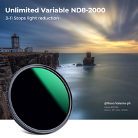 Objectif K&F Concept NANO-X Pro ND8-2000 37-82mm ND8-2000 Filtre ND pour appareil photo