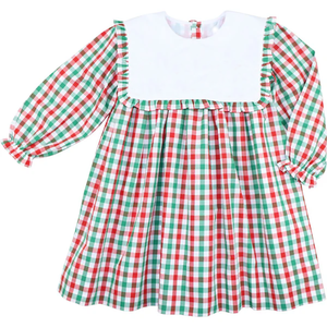 Nouveautés Frères et Sœurs Assortis Plaid Noël Enfants Tenues Barboteuse Col Claudine Coton Personnalisé Petits Garçons Tenues - Product Image 5
