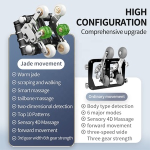 Leercon OEM hiện đại chính hãng da Pro sân ngủ mui xe Ghế massage cơ thể thép không gỉ 4D ghế massage không trọng lực SL hình dạng - Product Image 5