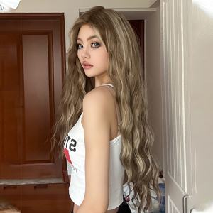 باروكات مخصصة رائجة لعام <span class=keywords><strong>2026</strong></span>، باروكات أوروبية وأمريكية 13*3، باروكات عصرية متموجة ومجعدة مع غرة سوداء مستقيمة SM9204m - Product Image 2