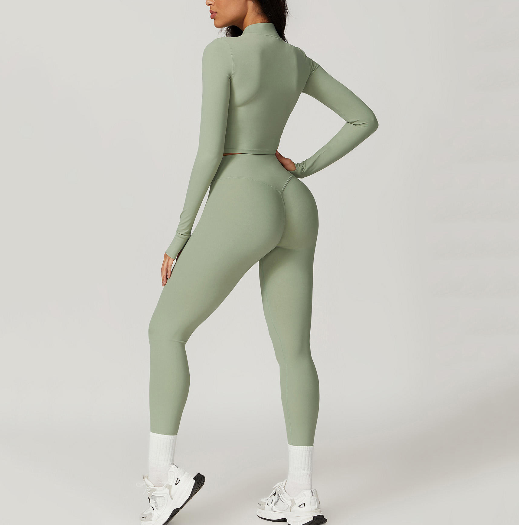 Vente en gros sur mesure de vêtements de fitness pour vêtements de gym  Ensembles pour femmes Vestes de yoga Leggings d'entraînement Soutien-gorge  de