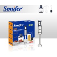 Sonifer SF-8172 Blender tangan Set 800W Motor tembaga murni Turbo kecepatan tanpa langkah dengan 700ml cangkir 500ml kocokan helikopter