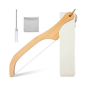 Cuchillo Bagel <span class=keywords><strong>de</strong></span> madera multiusos Apto para lavavajillas fácil <span class=keywords><strong>de</strong></span> cortar cortador <span class=keywords><strong>de</strong></span> alimentos para pan verduras <span class=keywords><strong>carne</strong></span> uso <span class=keywords><strong>de</strong></span> cocina - Product Image 1
