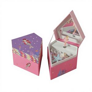 Caja Musical Giratoria de Papel con Diseño de Sirena, Hecha a Mano y Personalizada, de Alta Calidad, con Manivela y Melodía Personalizada, Regalo para Niños en San Valentín - Product Image 1