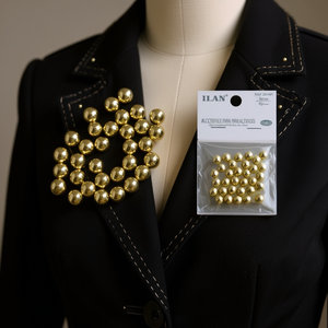 Perline metalliche ILAN 8mm oro per accessori di abbigliamento - Product Image 3