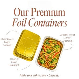 Eco-Friendly Smooth Wall Black Gold Aluminium <b>Foil</b> Baking Trays Rectangular Shape <b>Foil</b> Trays Aluminum <b>Foil</b> Pans with Lids - Product Image 4
