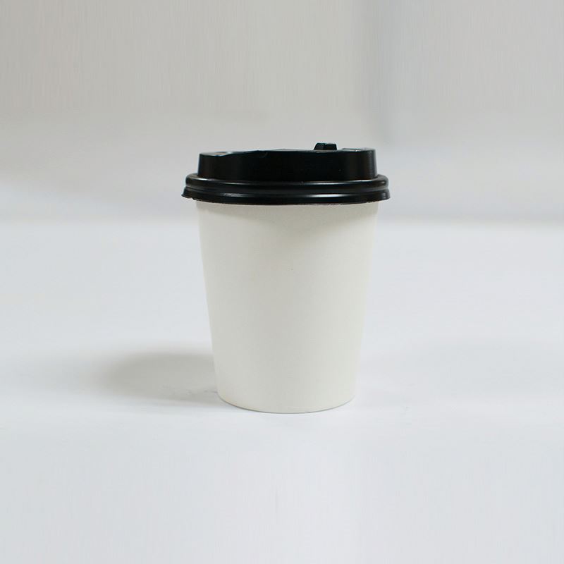 4OZ-80ml-Single Wall White Packaging Paper Coffee Cups With Lid Paper Cups for Hot Drinks