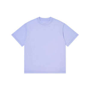 T-shirt da uomo personalizzate basic, alta qualità 100% cotone, taglie forti, tinta unita, vestibilità ampia, asciugatura rapida e traspiranti, 240g, all'ingrosso - Product Image 3