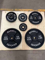 Juego de Discos de Pesas de Hierro Fundido Comerciales ZY, Juego de Discos Profesionales para Barra, para Entrenamiento de Fuerza, Levantamiento de Pesas, Gimnasio de Alta Resistencia
